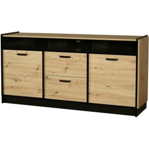 KESSY 820 kombinovaná komoda, dub Artisan/černá