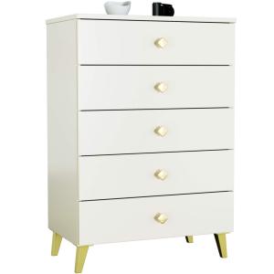 MEJBY elegantní komoda K-05, kašmír/zlatá