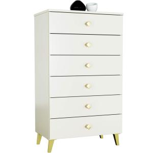 MEJBY elegantní komoda K-06, kašmír/zlatá