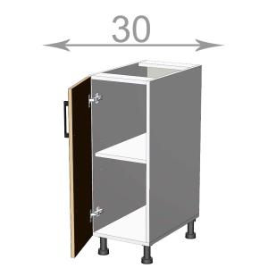 kuchyňská dolní skříňka šířka 30 cm 1 dvířka