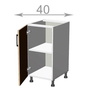 kuchyňská dolní skříňka šířka 40 cm 1 dvířka