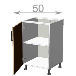 kuchyňská dolní skříňka šířka 50 cm 1 dvířka