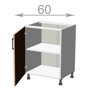 kuchyňská dolní skříňka šířka 60 cm 1 dvířka