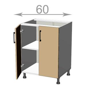 kuchyňská dolní skříňka šířka 60 cm 2 dvířka