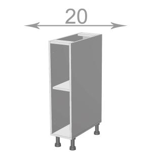 dolní regál š.20, v.82, Modena LO2082, bílá
