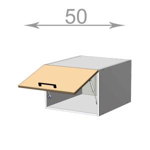 kuchyňská horní nástavba šířka 50 cm 1 dvířka nad horní skříňky