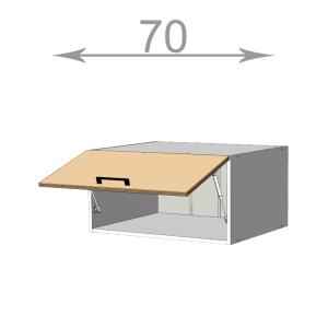 kuchyňská horní nástavba šířka 70 cm 1 dvířka nad horní skříňky
