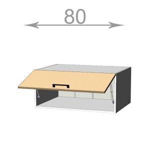 Capri M8036, kuchyňská nádstavba š.80, korpus dub Sonoma, dvířka grafit
