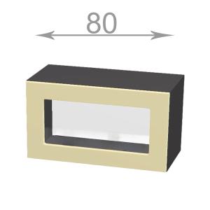 kuchyňská horní vyklopná vitrina šíře 80 cm 1 dvířka