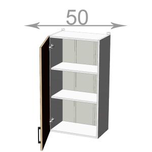 kuchyňská horní vysoká skříňka šířka 50 cm 1 dvířka
