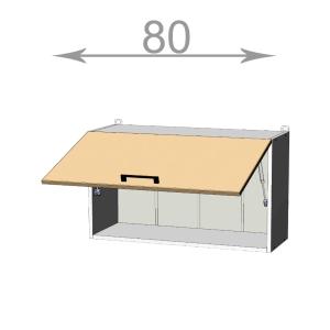 kuchyňská horní vysoká vyklopná skříňka šířka 80 cm 1 dvířka
