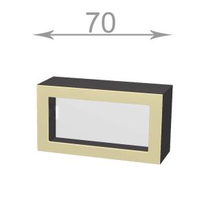 kuchyňská horní vysoká vyklopná vitrina šíře 70 cm 1 dvířka