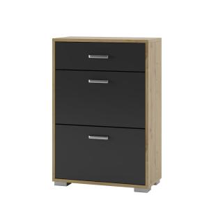 TONNY skříňka na boty MP-2745, dub Artisan / antracit