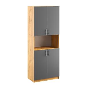 KANTOR KIT kancelářská skříň N04, antracit / dub Apalačský