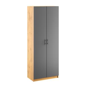 KANTOR KIT vysoká skříň N06, antracit / dub Apalačský