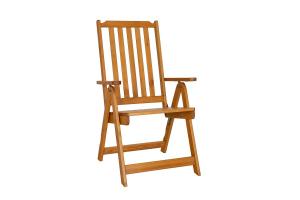 MOUL125 dřevěná zahradní židle, tik