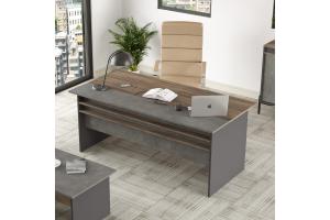Psací stůl VISTA 1, ořech/beton/antracit