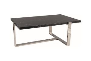 VENTIL A konferenční stolek, černá/stříbrná