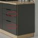 Horizon PAN820550, kuchyňská blenda - boční panel š.55, šedý jíl