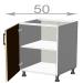 Capri L5082, kuchyňská skříňka š.50, korpus dub Sonoma, dvířka grafit
