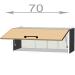 Modena W7036, kuchyňská výklopná skříňka š.70, korpus bílý, dvířka artwood