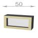 Capri W5046G, kuchyňská vysoká výklopná vitrína š.50, korpus grafit, dvířka dub tabaco